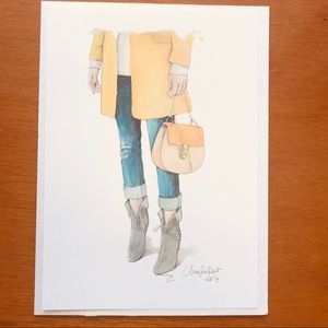 Watercolor + 3 illustrations